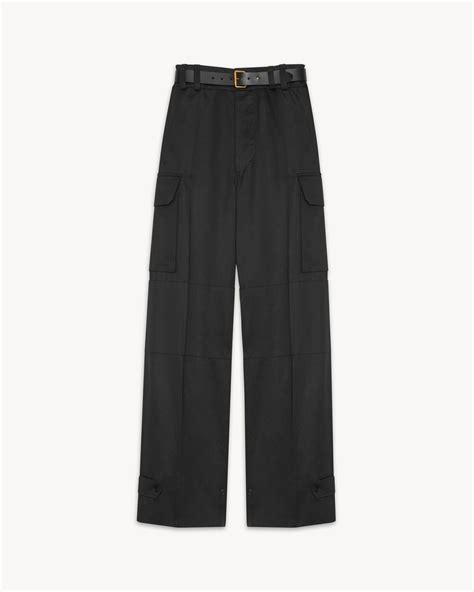 ysl cargo pants|CASSANDRE cargo pants in cotton gabardine .